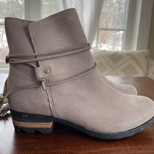 Sorel Suede Taupe Farah Bootie